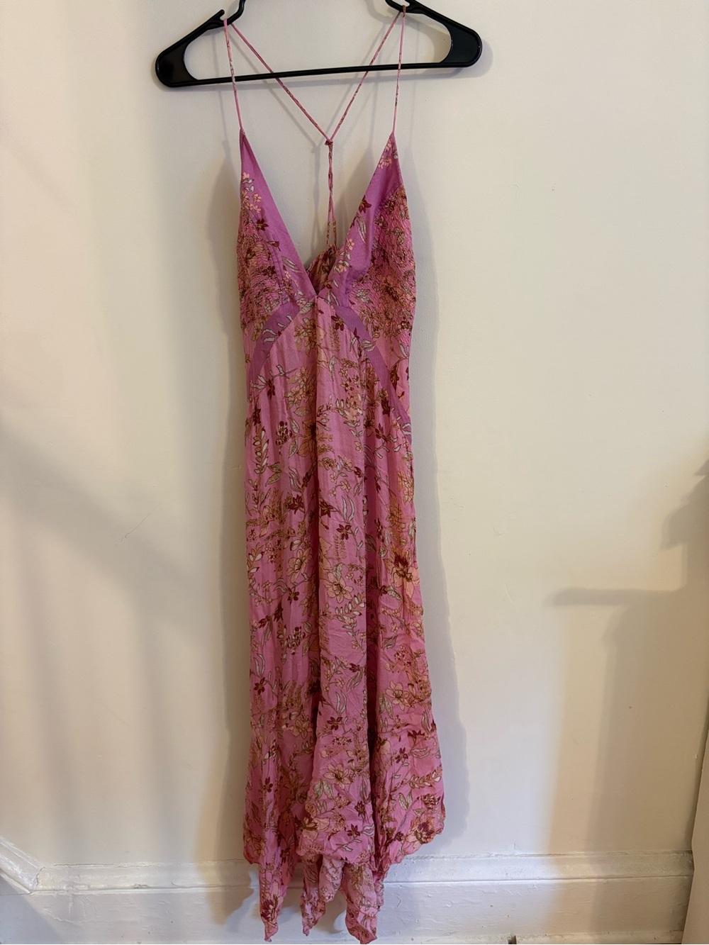 Free People There She Goes Pink Floral Slip Maxi Dress - Picture 4 of 6